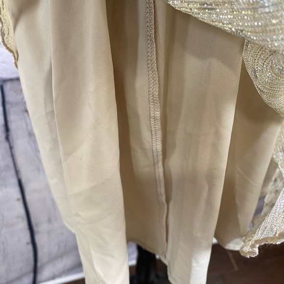 House of Harlow 1960 Revolve Star Gold Boho Babydoll Dress Y2K NWT - Picture 12 of 13